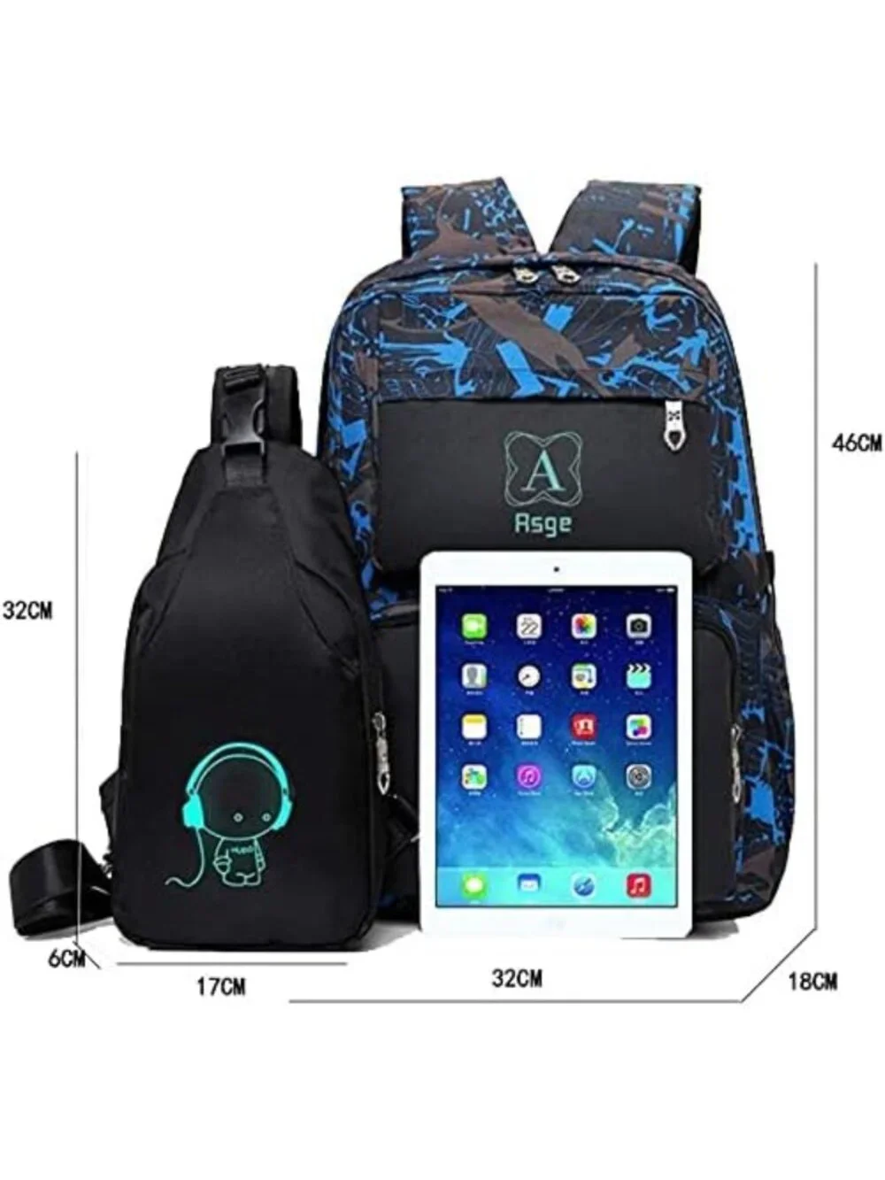 Camo Waterproof Backpack for Boys - School, Travel & Middle School Bookbag